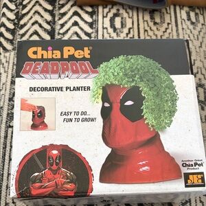 Chia Pet Deadpool Decorative Planter - Red and Green